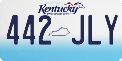 KY license plate 442JLY