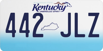 KY license plate 442JLZ
