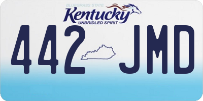 KY license plate 442JMD