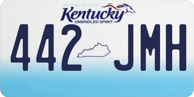 KY license plate 442JMH