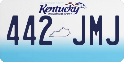 KY license plate 442JMJ