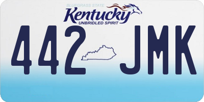 KY license plate 442JMK