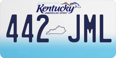 KY license plate 442JML