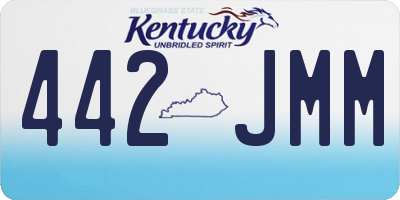 KY license plate 442JMM