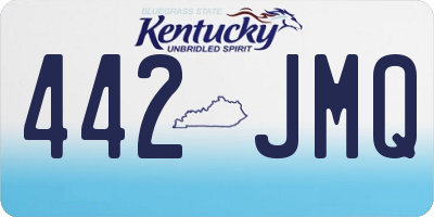 KY license plate 442JMQ