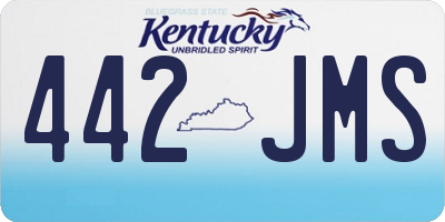 KY license plate 442JMS