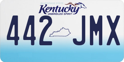 KY license plate 442JMX
