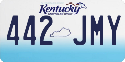 KY license plate 442JMY