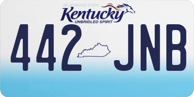 KY license plate 442JNB