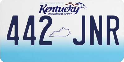 KY license plate 442JNR