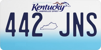 KY license plate 442JNS