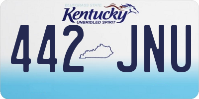 KY license plate 442JNU