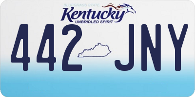 KY license plate 442JNY