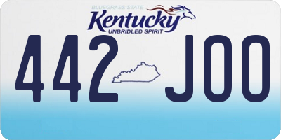 KY license plate 442JOO