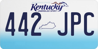 KY license plate 442JPC