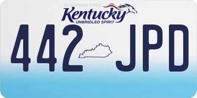 KY license plate 442JPD
