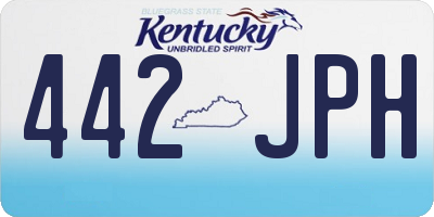 KY license plate 442JPH