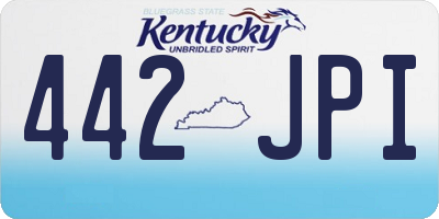 KY license plate 442JPI