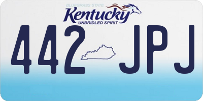 KY license plate 442JPJ