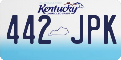 KY license plate 442JPK