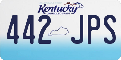 KY license plate 442JPS