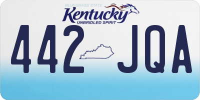 KY license plate 442JQA