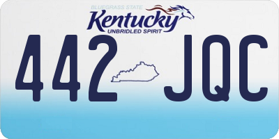 KY license plate 442JQC