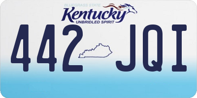 KY license plate 442JQI