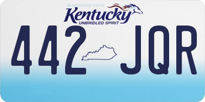 KY license plate 442JQR