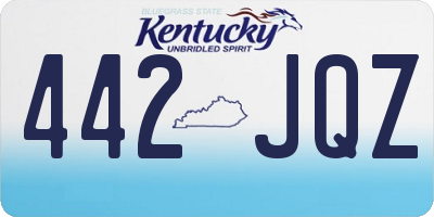 KY license plate 442JQZ