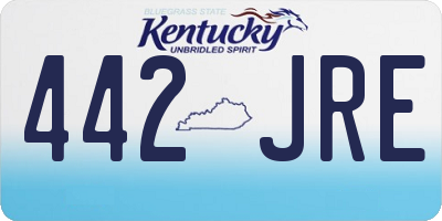 KY license plate 442JRE