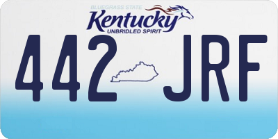 KY license plate 442JRF