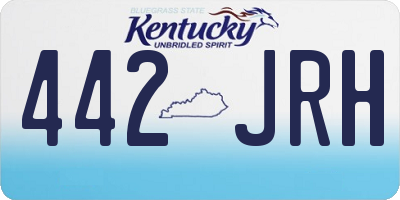 KY license plate 442JRH