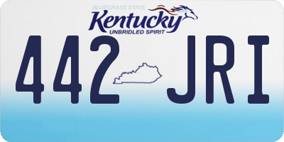 KY license plate 442JRI