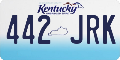 KY license plate 442JRK