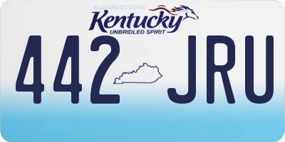 KY license plate 442JRU