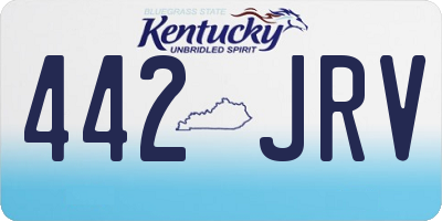 KY license plate 442JRV
