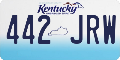 KY license plate 442JRW