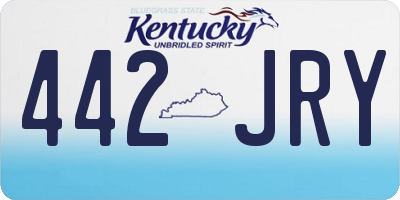 KY license plate 442JRY