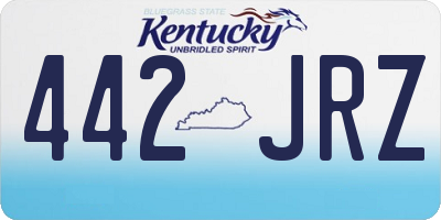KY license plate 442JRZ