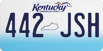 KY license plate 442JSH