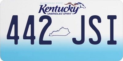 KY license plate 442JSI