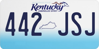 KY license plate 442JSJ