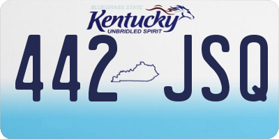 KY license plate 442JSQ