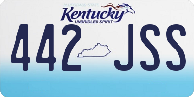 KY license plate 442JSS