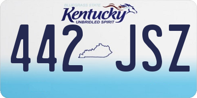 KY license plate 442JSZ