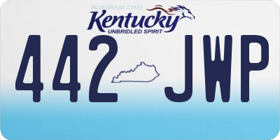 KY license plate 442JWP
