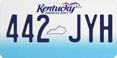KY license plate 442JYH