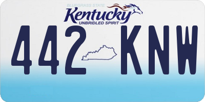 KY license plate 442KNW