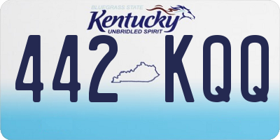 KY license plate 442KQQ